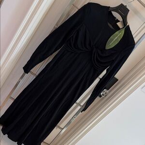FARM Rio Black Long Sleeve Dress